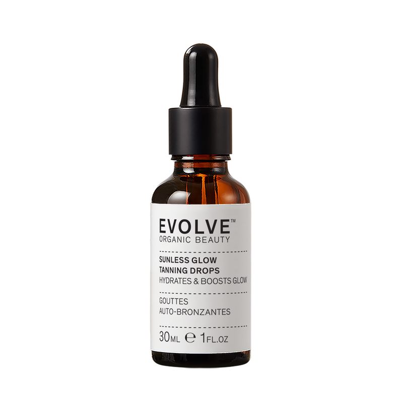 Sunless glow tanning drops 